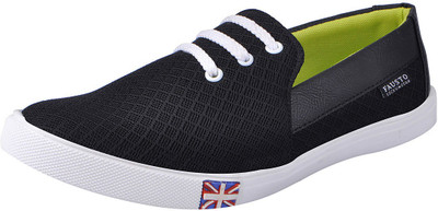 FAUSTO Stylish Sneakers For Men(Black, White