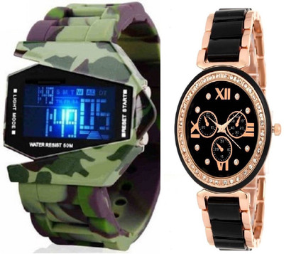 R S Original RS-1128 COMBO SET OF 2 Watch - For Couple