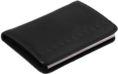 U. R. GOD Men Black Artificial Leather Card Holder(1 Card Slot)