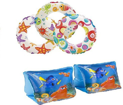 Syndicate Best Quality 3 Swim ring Tube & Pair of Safety Arm Bands.(Designs May Vary as per Availability). Swimming Kit
Syndicate Best Quality 3 Swim ring Tube & Pair of Safety Arm Bands.(Designs May Vary as per Availability). Swimming Kit