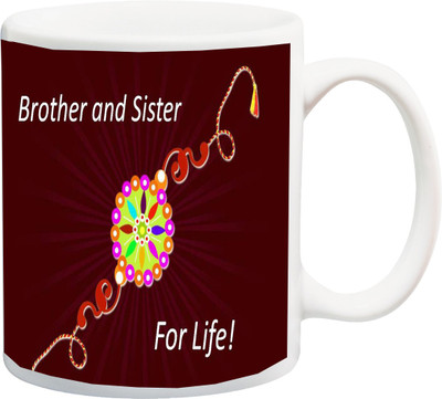 ME&YOU Raksha Bandhan Gift for Brother/ Bro/ Bhai; Brother And Sister For Life Printed Ceramic Mug(325 ml), Multicolor
ME&YOU Raksha Bandhan Gift for Brother/ Bro/ Bhai; Brother And Sister For Life Printed Ceramic Mug(325 ml), Multicolor