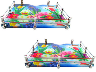 RoyaL Indian Craft Set of 2 Brass F Bracket Beautiful Flora Printed 9 By 11 INCH Multipurpose Speaker/ Set Top Box Glass Wall Shelf(Number of Shelves - 2, Multicolor)
RoyaL Indian Craft Set of 2 Brass F Bracket Beautiful Flora Printed 9 By 11 INCH Multipurpose Speaker/ Set Top Box Glass Wall Shelf(Number of Shelves - 2, Multicolor)