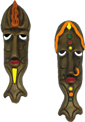 Rasoh village hand artz fishy tails decorative wall hanging masks Decorative Showpiece - 18 cm(Terracotta, Multicolor)
Rasoh village hand artz fishy tails decorative wall hanging masks Decorative Showpiece - 18 cm(Terracotta, Multicolor)