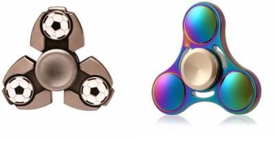 Montez Spintek Football & Rainbow UFO Metal Fidget Spinner Toy Set Of 2(Multicolor)
Montez Spintek Football & Rainbow UFO Metal Fidget Spinner Toy Set Of 2(Multicolor)