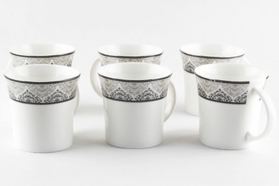 Swagger Majesty designer set of 6 cups for tea or coffe Bone China(Black, White, Grey, Pack of 6)
Swagger Majesty designer set of 6 cups for tea or coffe Bone China(Black, White, Grey, Pack of 6)