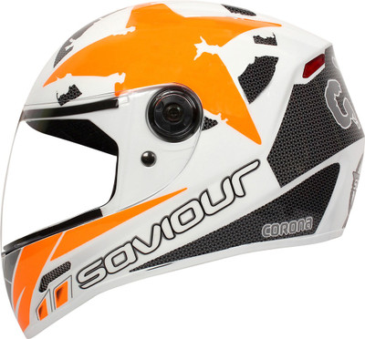 SAVIOUR GTX GRAPHICS Motorbike Helmet(White