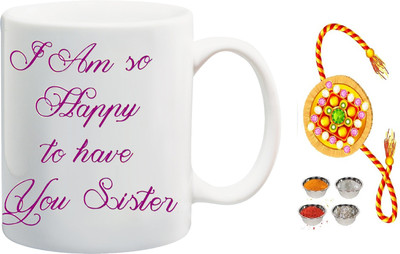 ME&YOU Raksha Bandhan Gift For Sis/ Behan; i am so happy to have you sister Ceramic Mug(325 ml, Pack of 2), Multicolor
ME&YOU Raksha Bandhan Gift For Sis/ Behan; i am so happy to have you sister Ceramic Mug(325 ml, Pack of 2), Multicolor