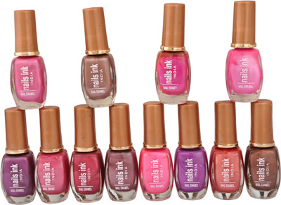 Nails Ink crazzylight2 Multicolour(Pack of 12)