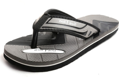 Sea Lion Flip Flops, Black::grey