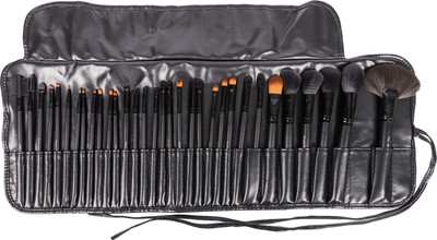 Puna Store 32 Piece Makeup Brush Set (Black)(Pack of 32)