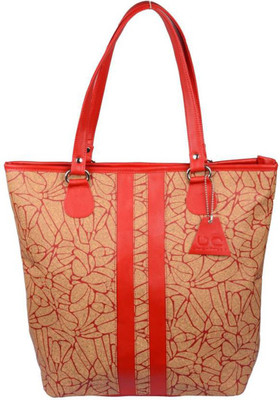 Uni Carress Hand-held Bag(Beige, Orange)