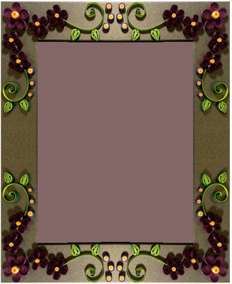 TiaCrafts Paper Crafts Photo Frame(Gold, 1 Photos)