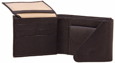 VSR Men Black Artificial Leather Wallet(5 Card Slots)