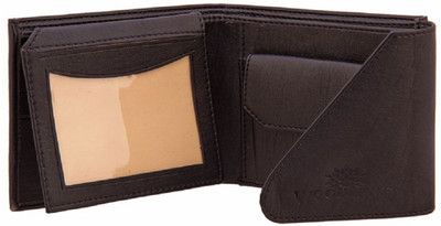 VSR Men Black Artificial Leather Wallet(5 Card Slots)