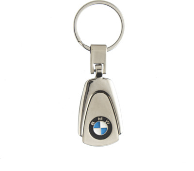 Techpro Shining silver Bmw Logo Key Chain(Multicolor)