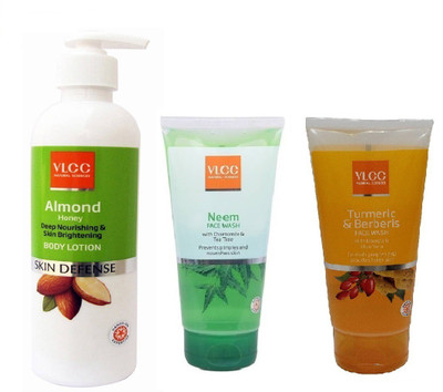 VLCC COMBO KIT OF NEEM FACE WASH (150ML), TURMERIC_BERBERIS FACE WASH (150ML) & ALMOND BODY LOTION (350ML)(Set of 1)
VLCC COMBO KIT OF NEEM FACE WASH (150ML), TURMERIC_BERBERIS FACE WASH (150ML) & ALMOND BODY LOTION (350ML)(Set of 1)
