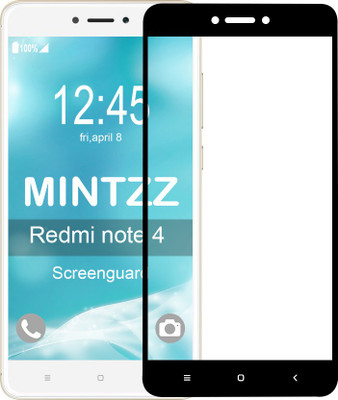 Mintzz Screen Guard for XIAOMI REDMI NOTE 4 (BLACK TEMPERED)