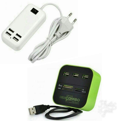 BB4 USB 4 PORTS DESKTOP TRAVEL HUB WITH All In One 3 Port 2.0 Combo Card Reader USB Adapter(Multicolor)
BB4 USB 4 PORTS DESKTOP TRAVEL HUB WITH All In One 3 Port 2.0 Combo Card Reader USB Adapter(Multicolor)