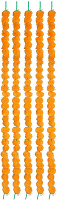 SPHINX ARTIFICIAL MARIGOLD FLUFFY FLOWERS GARLANDS FOR DECORATION - PACK OF 5 (Light Orange) Orange Marigold Artificial Flower(60 inch, Pack of 5)
SPHINX ARTIFICIAL MARIGOLD FLUFFY FLOWERS GARLANDS FOR DECORATION - PACK OF 5 (Light Orange) Orange Marigold Artificial Flower(60 inch, Pack of 5)