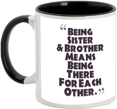 AllUPrints Gift For Rakhi - Brother And Sister Love Each Other Black Ceramic Mug(325 ml)
AllUPrints Gift For Rakhi - Brother And Sister Love Each Other Black Ceramic Mug(325 ml)