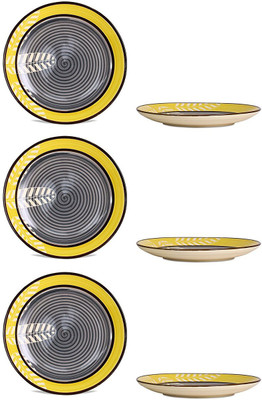 caffeine Quarter Plate 7IN Ceramic/Stoneware in Yellow and Black Leaf (Set of 6) Handmade Dinner Plates(Pack of 6)
caffeine Quarter Plate 7IN Ceramic/Stoneware in Yellow and Black Leaf (Set of 6) Handmade Dinner Plates(Pack of 6)