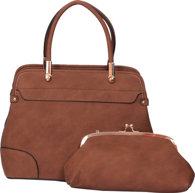 The Ethnic Wears Spacious Shoulder Bag(Brown, 14 inch)