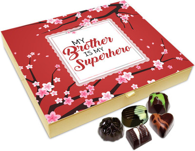 Chocholik Raksha-bandhan Gift Box - Superhero Brother Chocolate Box For Brother / Sister - 20pc Truffles(240 g)
Chocholik Raksha-bandhan Gift Box - Superhero Brother Chocolate Box For Brother / Sister - 20pc Truffles(240 g)