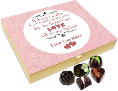 Chocholik Rakhi Gift Box - Flight Of Our Love Will Always Fly High Chocolate Box For Brother / Sister - 20pc Truffles(240 g)
Chocholik Rakhi Gift Box - Flight Of Our Love Will Always Fly High Chocolate Box For Brother / Sister - 20pc Truffles(240 g)