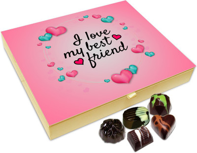 Chocholik Friendship Gift - I Love MY Best Friends Chocolate Box For Friends - 20 Pc Truffles(240 g)
Chocholik Friendship Gift - I Love MY Best Friends Chocolate Box For Friends - 20 Pc Truffles(240 g)
