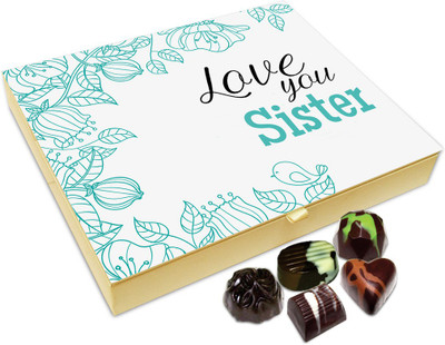 Chocholik Rakhi Gift Box - I Love You Sister Too Much Chocolate Box For Brother / Sister - 20pc Truffles(240 g)
Chocholik Rakhi Gift Box - I Love You Sister Too Much Chocolate Box For Brother / Sister - 20pc Truffles(240 g)