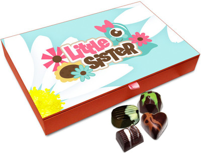 Chocholik Rakhi Gift Box - My love For Little Sister Chcolate Box For Brother / Sister - 12pc Truffles(144 g)
Chocholik Rakhi Gift Box - My love For Little Sister Chcolate Box For Brother / Sister - 12pc Truffles(144 g)