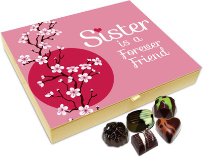 Chocholik Raksha-bandhan Gift Box - My Sister Is Forever Friend Chocolate Box For Brother / Sister - 20pc Truffles(240 g)
Chocholik Raksha-bandhan Gift Box - My Sister Is Forever Friend Chocolate Box For Brother / Sister - 20pc Truffles(240 g)