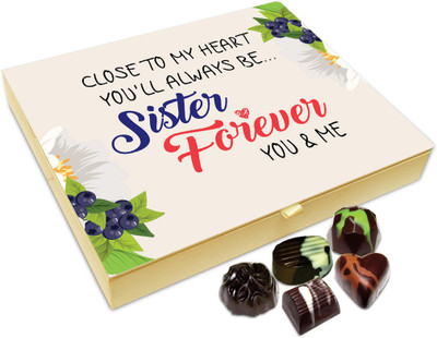 Chocholik Rakshabandan Gift Box - Close To My Heart Chocolate Box For Brother / Sister - 20pc Truffles(240 g)
Chocholik Rakshabandan Gift Box - Close To My Heart Chocolate Box For Brother / Sister - 20pc Truffles(240 g)
