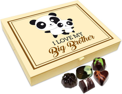 Chocholik Rakshabandan Gift Box - I Love My Big Bro Chocolate Box For Brother / Sister - 20pc Truffles(240 g)
Chocholik Rakshabandan Gift Box - I Love My Big Bro Chocolate Box For Brother / Sister - 20pc Truffles(240 g)