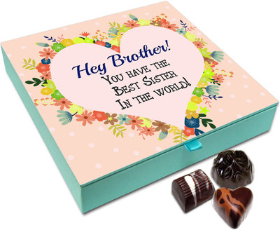 Chocholik Rakhi Gift Box - Special Treat of Chocolates For Brother / Sister - 9pc Truffles(108)
Chocholik Rakhi Gift Box - Special Treat of Chocolates For Brother / Sister - 9pc Truffles(108)