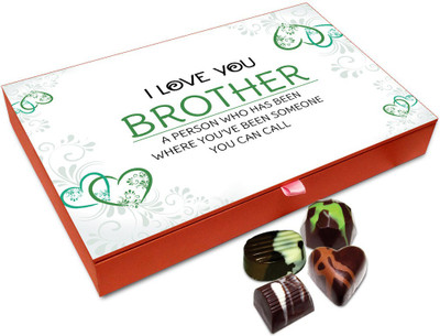 Chocholik Raksha-bandhan Gift Box - Most Loving Brother Chocolate Box For Brother / Sister - 12pc Truffles(144 g)
Chocholik Raksha-bandhan Gift Box - Most Loving Brother Chocolate Box For Brother / Sister - 12pc Truffles(144 g)