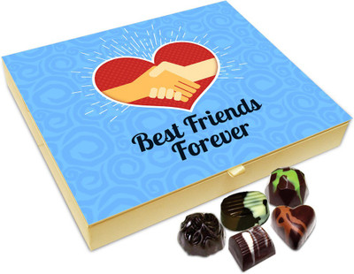 Chocholik Friendship Gift - Best Friends Now And Forever Chocolate Box For Friends - 20 Pc Truffles(240 g)
Chocholik Friendship Gift - Best Friends Now And Forever Chocolate Box For Friends - 20 Pc Truffles(240 g)