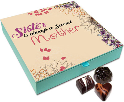 Chocholik Raksha-bandhan Gift Box - Sister Is Always Second Mother Chocolate Box For Brother / Sister - 9pc Truffles(108)
Chocholik Raksha-bandhan Gift Box - Sister Is Always Second Mother Chocolate Box For Brother / Sister - 9pc Truffles(108)