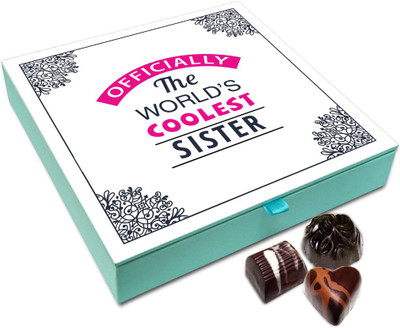 Chocholik Rakhi Gift Box - The World's Coolest Sister Chocolate Box For Brother / Sister - 9pc Truffles(108)
Chocholik Rakhi Gift Box - The World's Coolest Sister Chocolate Box For Brother / Sister - 9pc Truffles(108)