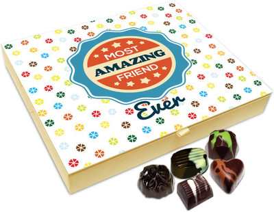 Chocholik Friendship Gift Box - I Have The Most Amazing Friends Chocolate Box For Friends - 20pc Truffles(240 g)
Chocholik Friendship Gift Box - I Have The Most Amazing Friends Chocolate Box For Friends - 20pc Truffles(240 g)
