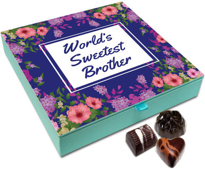 Chocholik Rakshabandan Gift Box - World's Sweetest Brother Chocolate Box For Brother / Sister - 9pc Truffles(108)
Chocholik Rakshabandan Gift Box - World's Sweetest Brother Chocolate Box For Brother / Sister - 9pc Truffles(108)