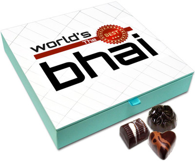 Chocholik Rakhi Gift Box - World's The Best Bhai Chocolate Box For Brother / Sister - 9pc Truffles(108)
Chocholik Rakhi Gift Box - World's The Best Bhai Chocolate Box For Brother / Sister - 9pc Truffles(108)