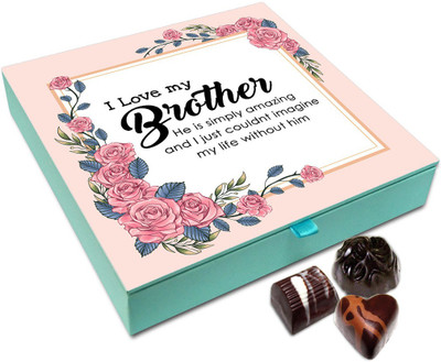 Chocholik Rakshabandan Gift Box - I Love My Sweet Brother Chocolate Box For Brother / Sister - 9pc Truffles(108)
Chocholik Rakshabandan Gift Box - I Love My Sweet Brother Chocolate Box For Brother / Sister - 9pc Truffles(108)