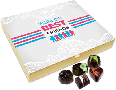 Chocholik Friendship Gift - World's Best Friend Chocolate Box For Friends - 20 Pc Truffles(240 g)
Chocholik Friendship Gift - World's Best Friend Chocolate Box For Friends - 20 Pc Truffles(240 g)