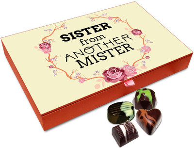 Chocholik Rakhi Gift Box - Sister From Another Mister Chocolates Box For Brother / Sister - 12pc Truffles(144 g)
Chocholik Rakhi Gift Box - Sister From Another Mister Chocolates Box For Brother / Sister - 12pc Truffles(144 g)
