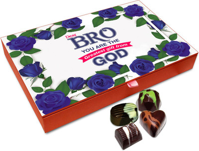 Chocholik Raksha-bandhan Gift Box - Desirable Yummy Chocolates Box For Brother / Sister - 12pc Truffles(144 g)
Chocholik Raksha-bandhan Gift Box - Desirable Yummy Chocolates Box For Brother / Sister - 12pc Truffles(144 g)