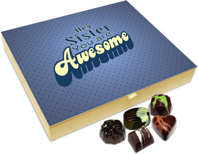 Chocholik Raksha-bandhan Gift Box - You Are Always Awesome Chocolate Box For Brother / Sister - 20pc Truffles(240 g)
Chocholik Raksha-bandhan Gift Box - You Are Always Awesome Chocolate Box For Brother / Sister - 20pc Truffles(240 g)