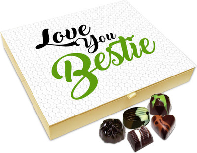 Chocholik Friendship Gift - Love You Bestie Chocolate Box For Friends - 20 Pc Truffles(240 g)
Chocholik Friendship Gift - Love You Bestie Chocolate Box For Friends - 20 Pc Truffles(240 g)