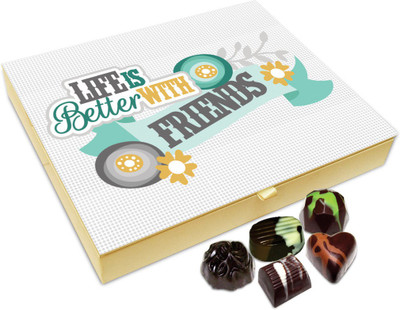 Chocholik Friendship Gift - Life Is Better With Awesome Friends Chocolate Box For Friends - 20 Pc Truffles(240 g)
Chocholik Friendship Gift - Life Is Better With Awesome Friends Chocolate Box For Friends - 20 Pc Truffles(240 g)