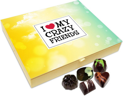 Chocholik Friendship Gift - I Adore My Crazy Friends Chocolate Box For Friends - 20 Pc Truffles(240 g)
Chocholik Friendship Gift - I Adore My Crazy Friends Chocolate Box For Friends - 20 Pc Truffles(240 g)